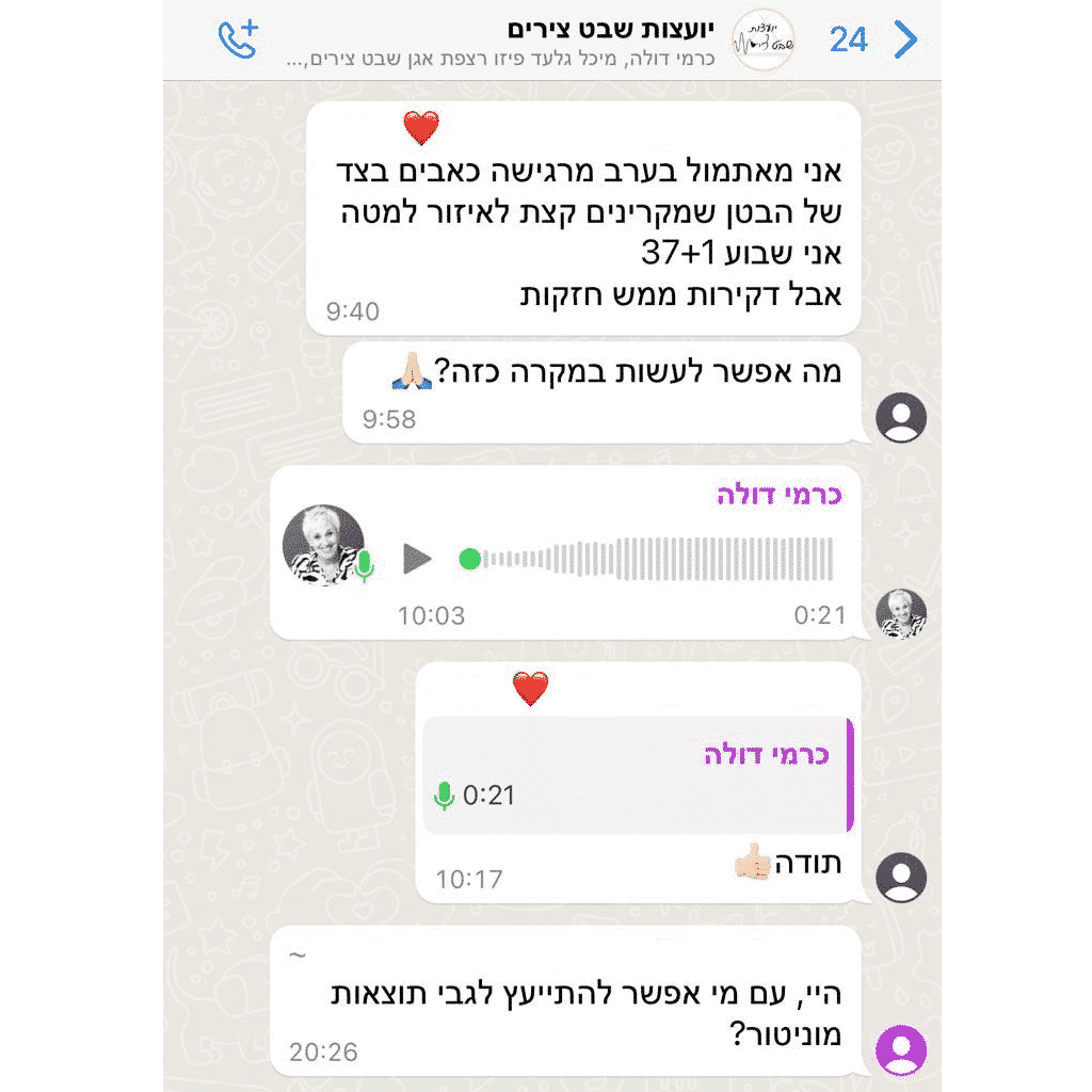 שבט צירים - תכנית הכנה ללידה